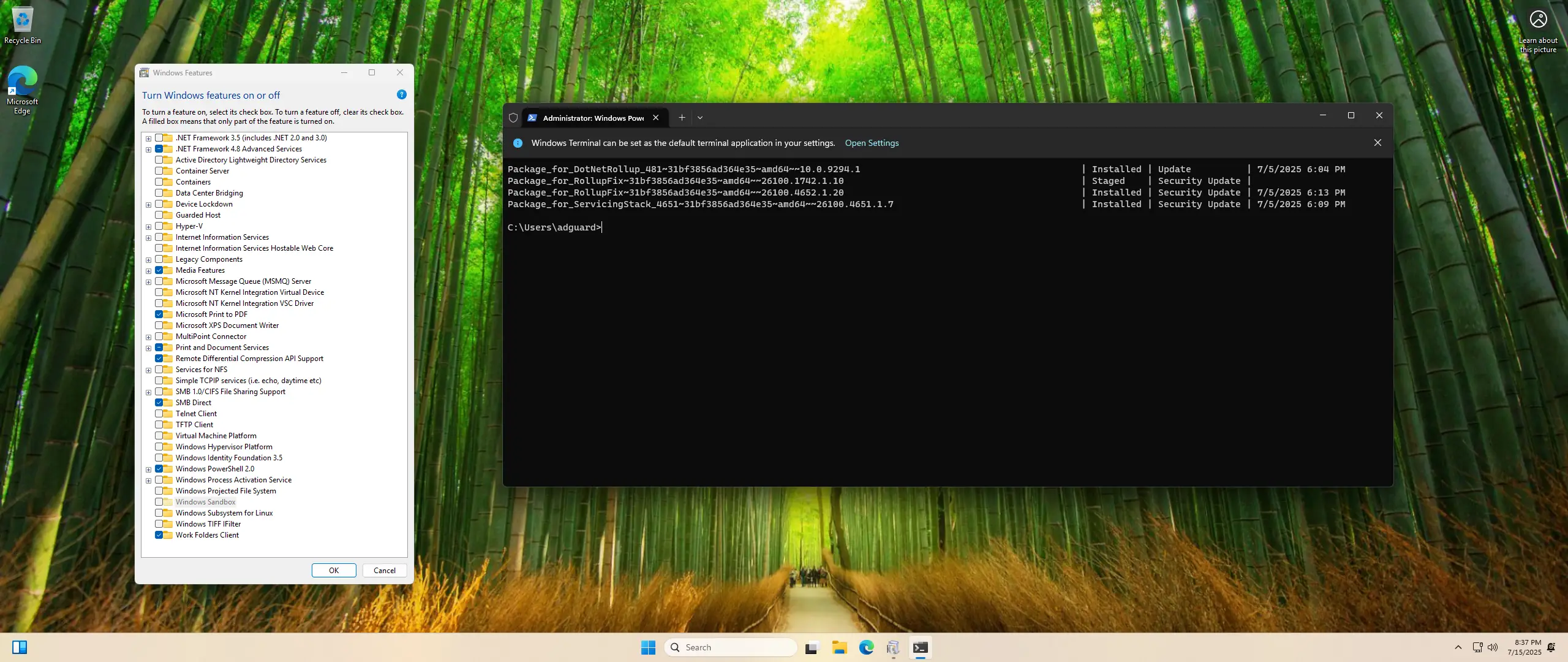 Настройки программы