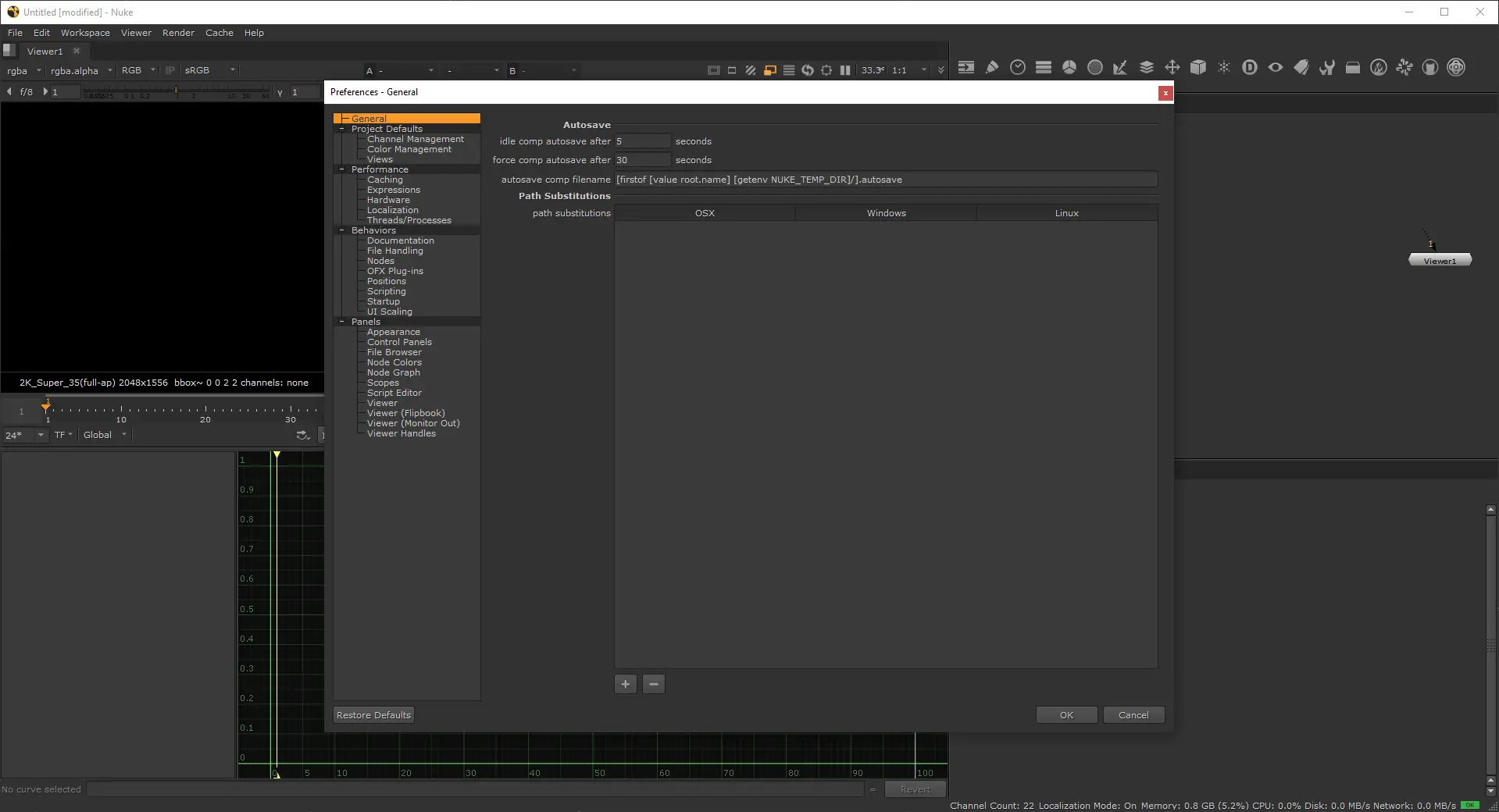 Настройки программы