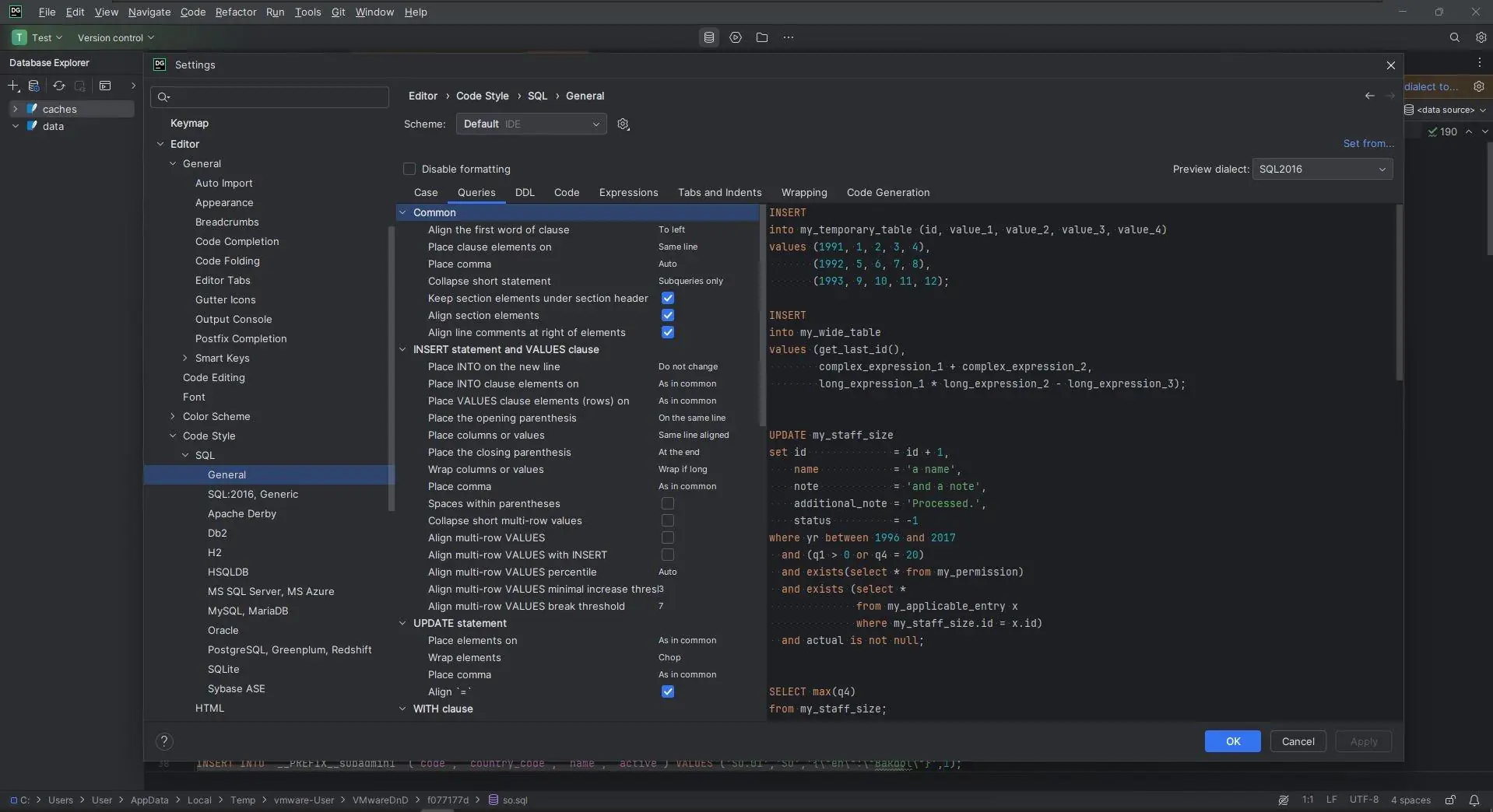 Настройки программы