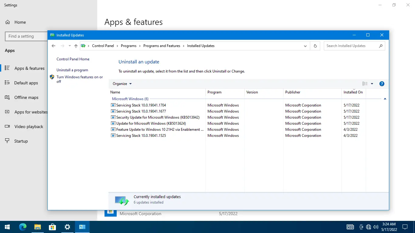 Настройки программы