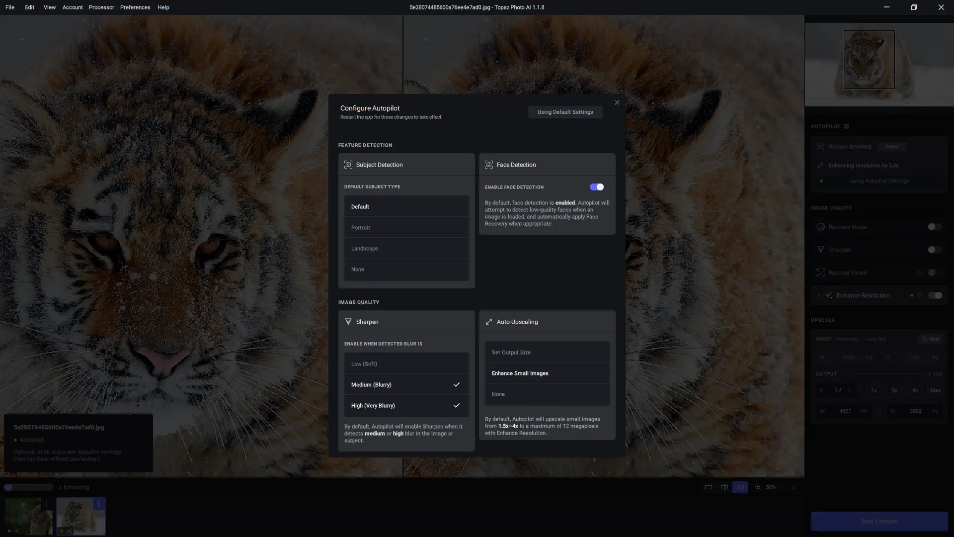 Настройки программы