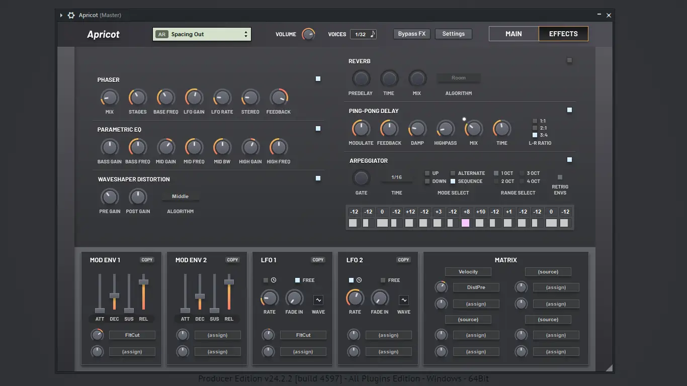 Настройки программы
