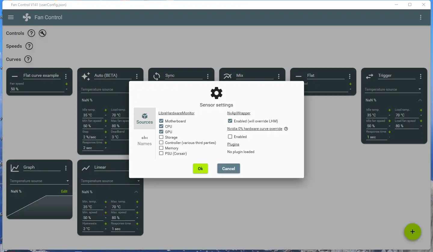 Настройки программы