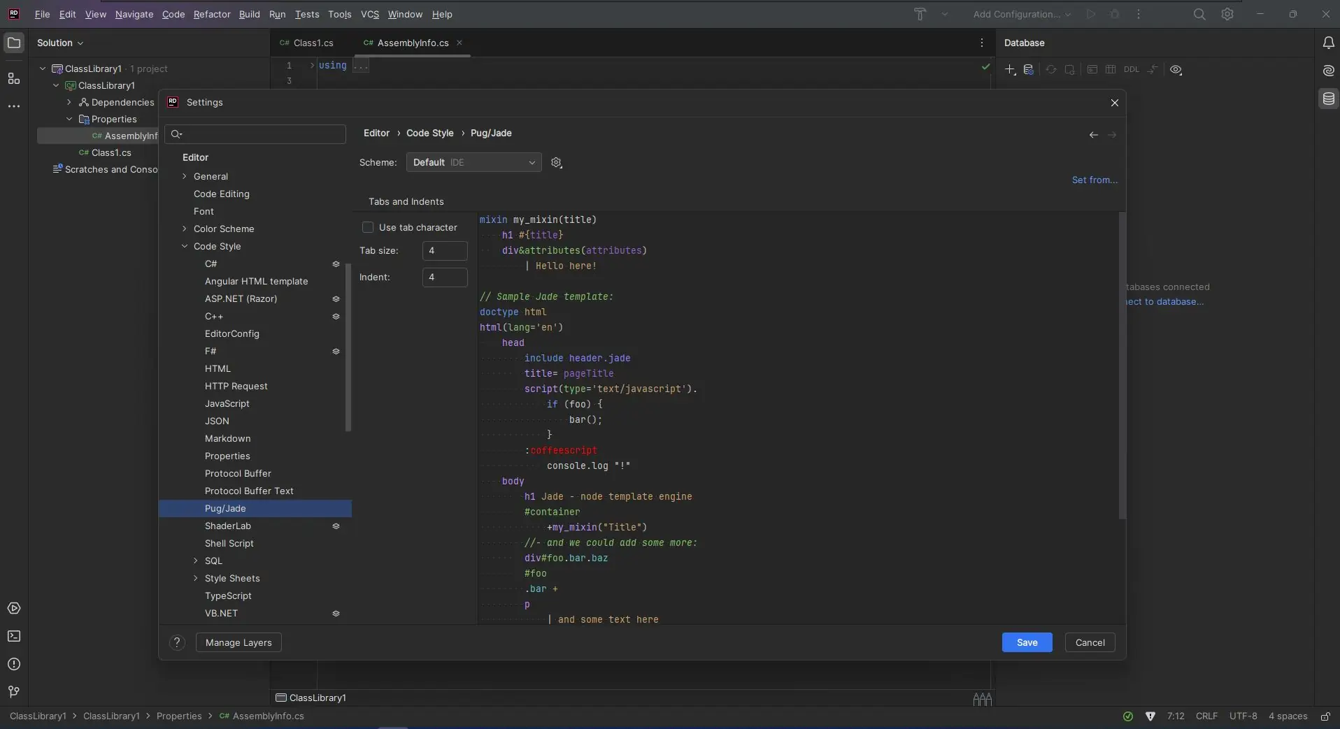 Настройки программы