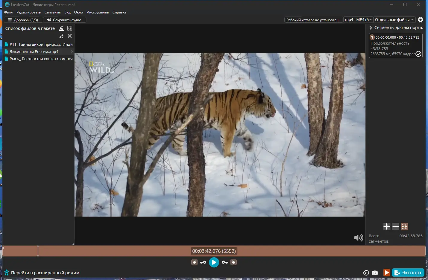 Настройки программы
