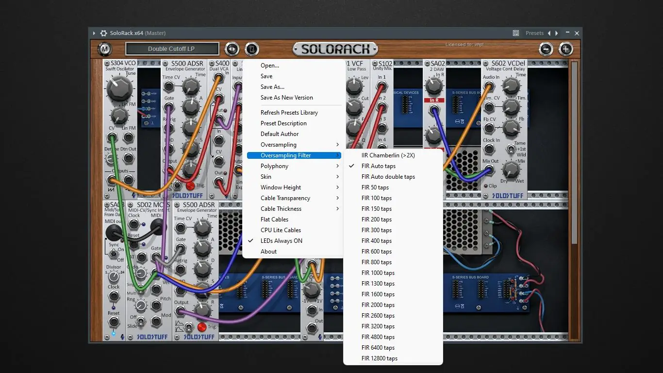 Настройки программы