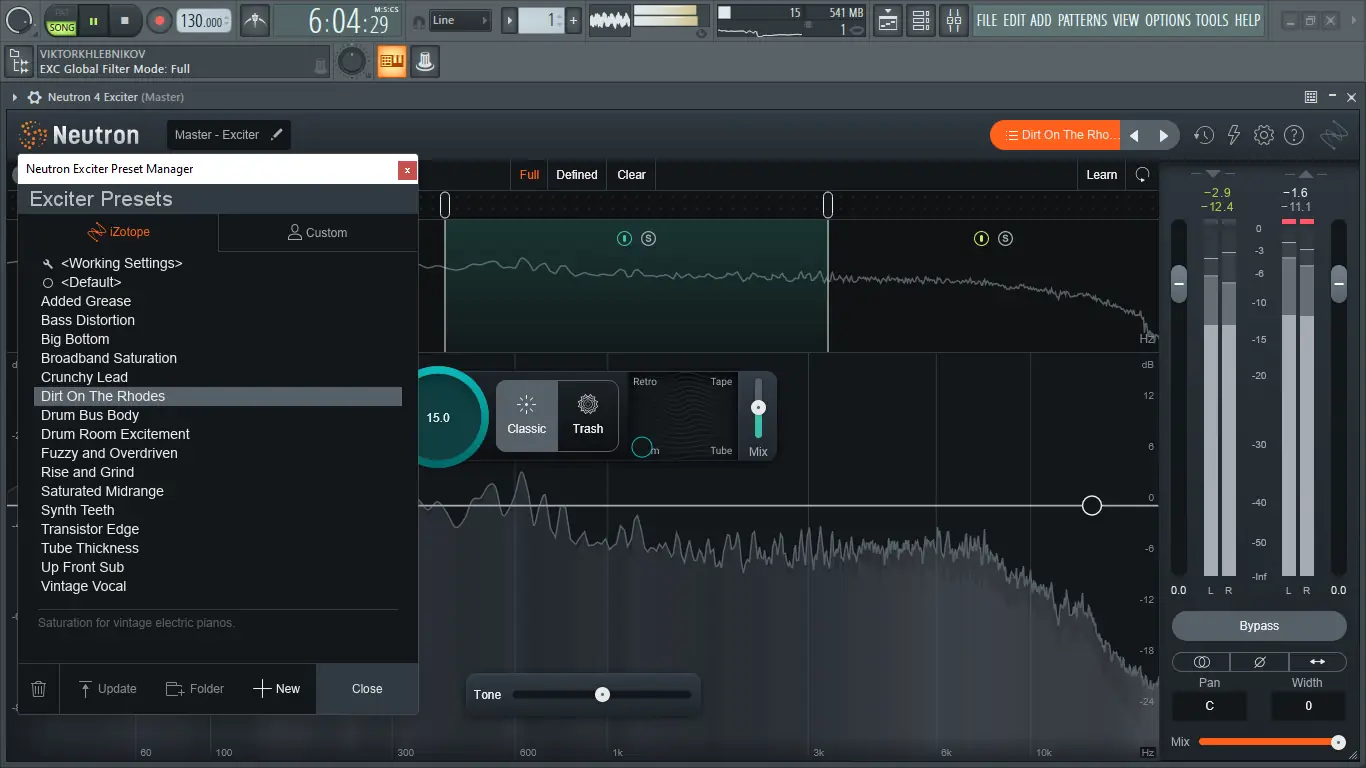 Настройки программы
