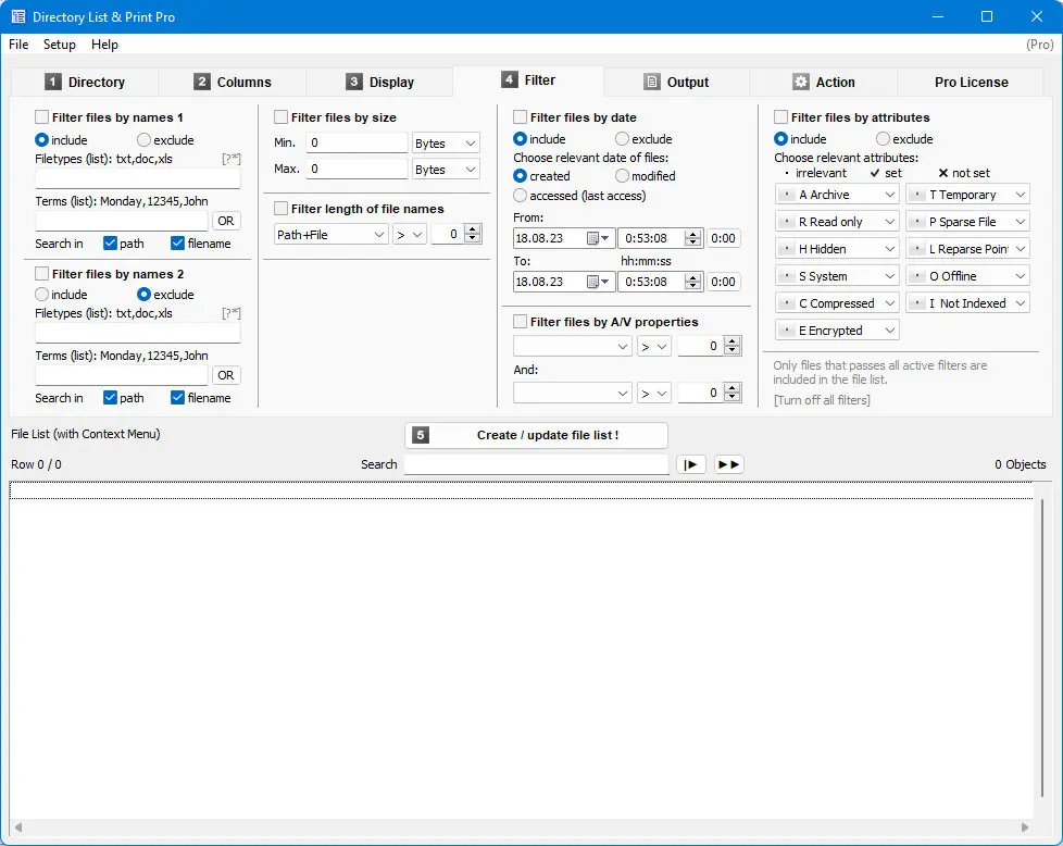 Настройки программы