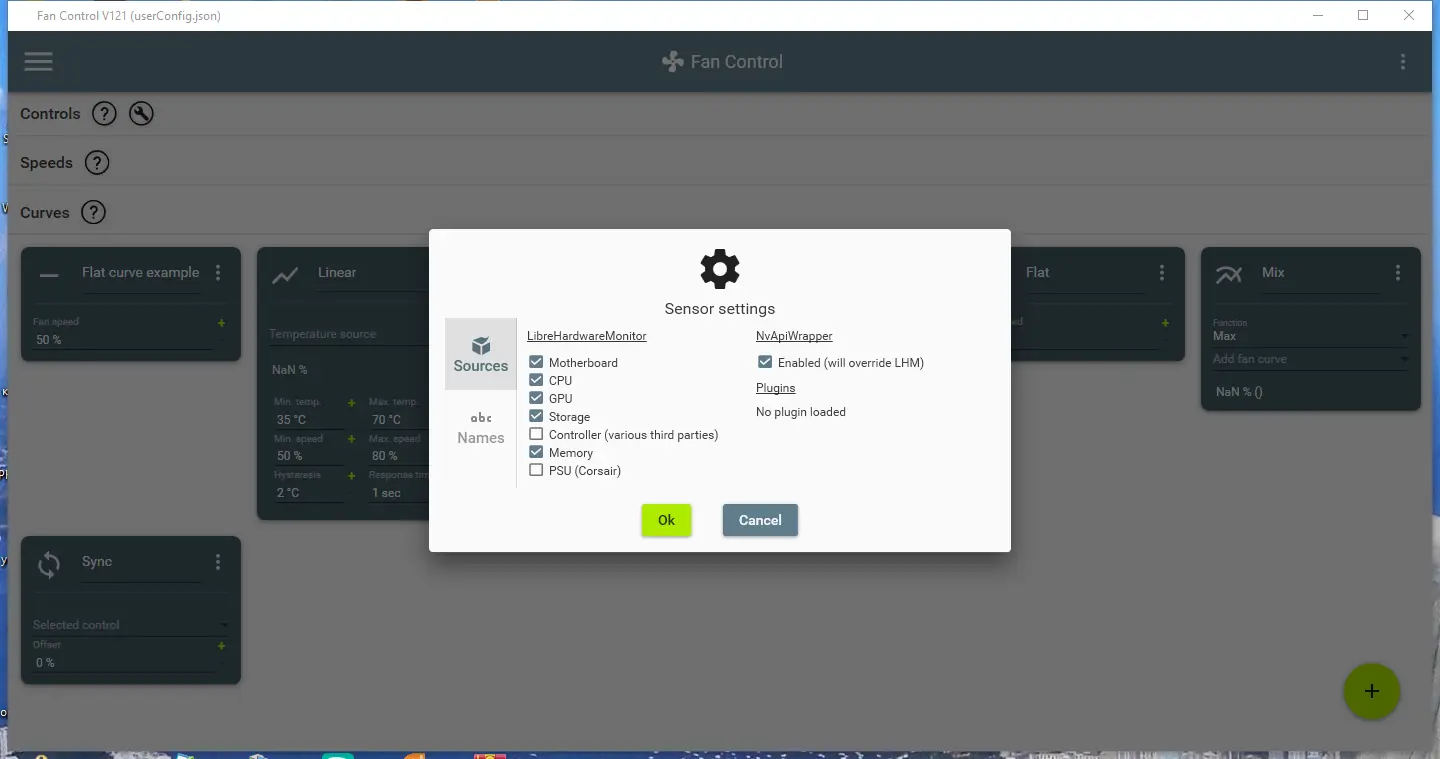 Настройки программы