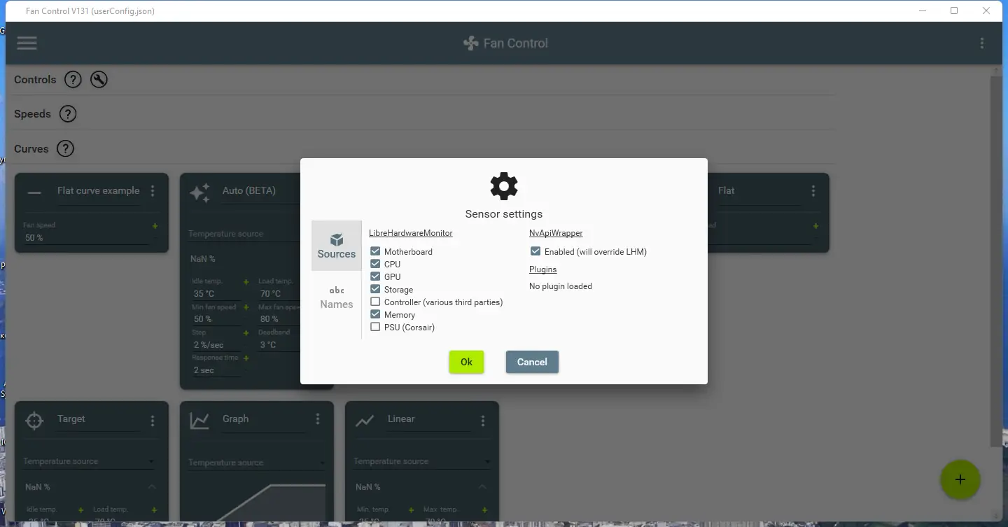 Настройки программы