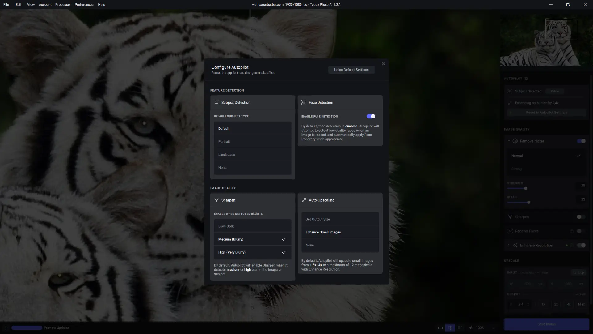 Настройки программы