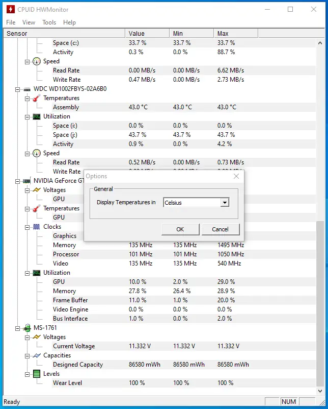 Настройки программы
