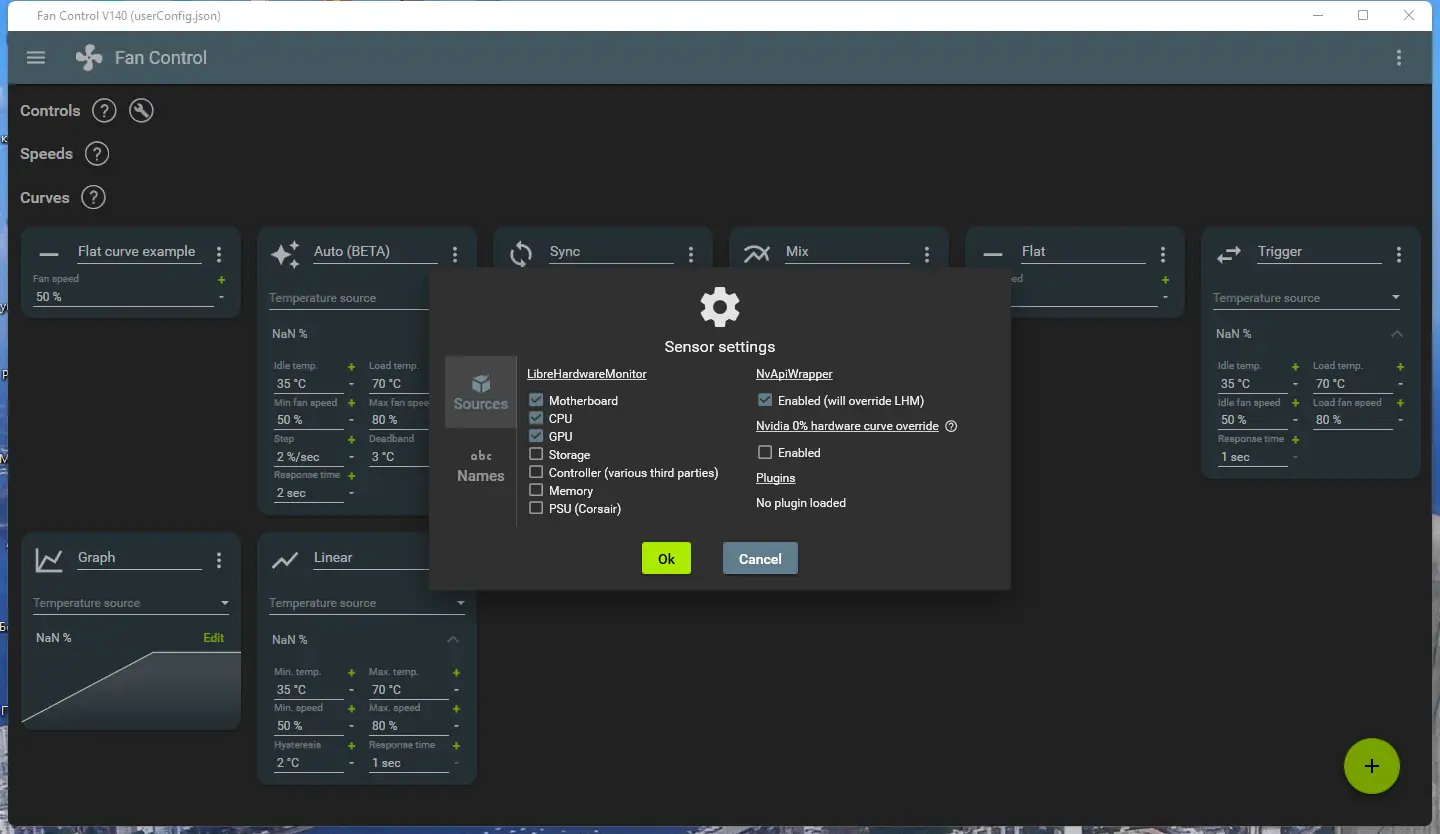 Настройки программы