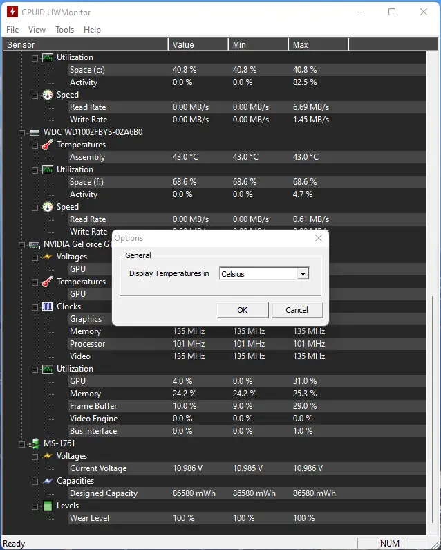 Настройки программы