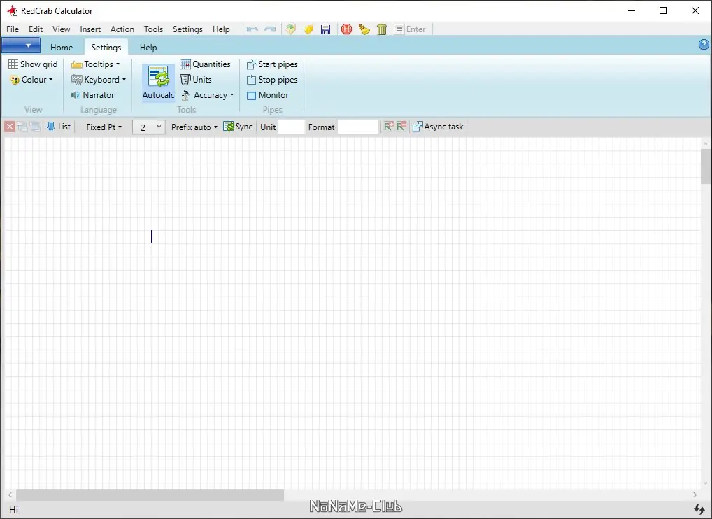 Настройки программы