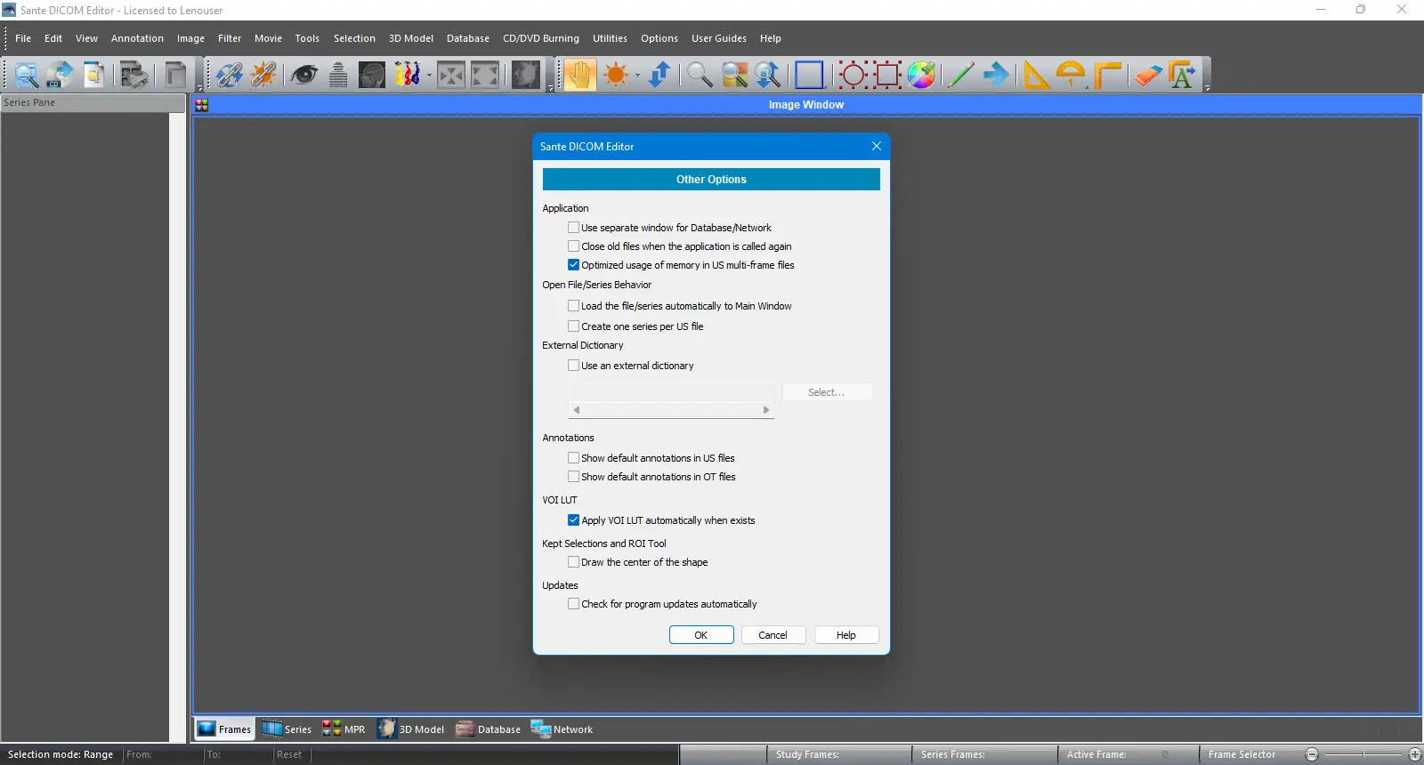 Настройки программы