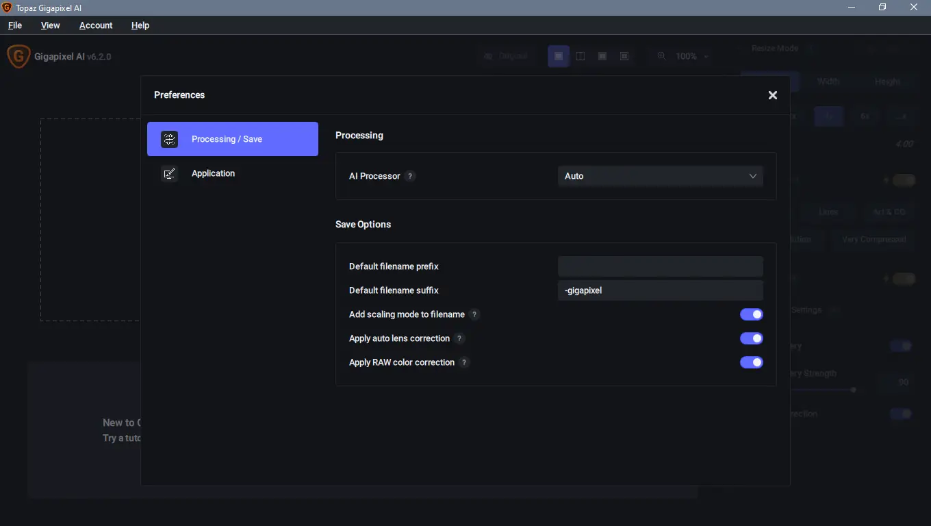 Настройки программы