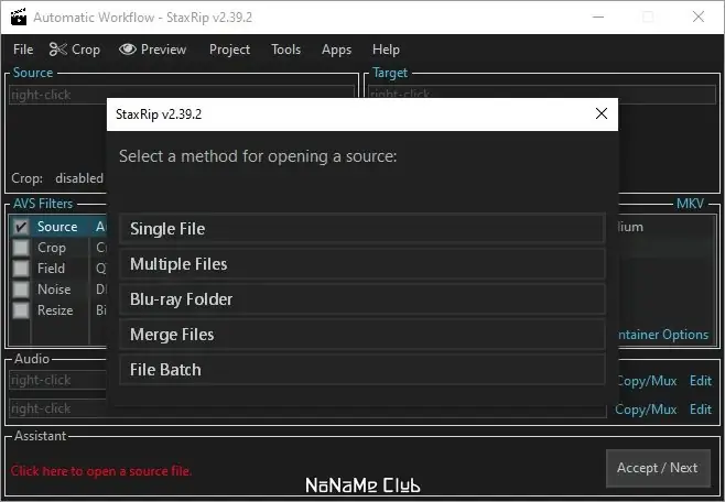Настройки программы