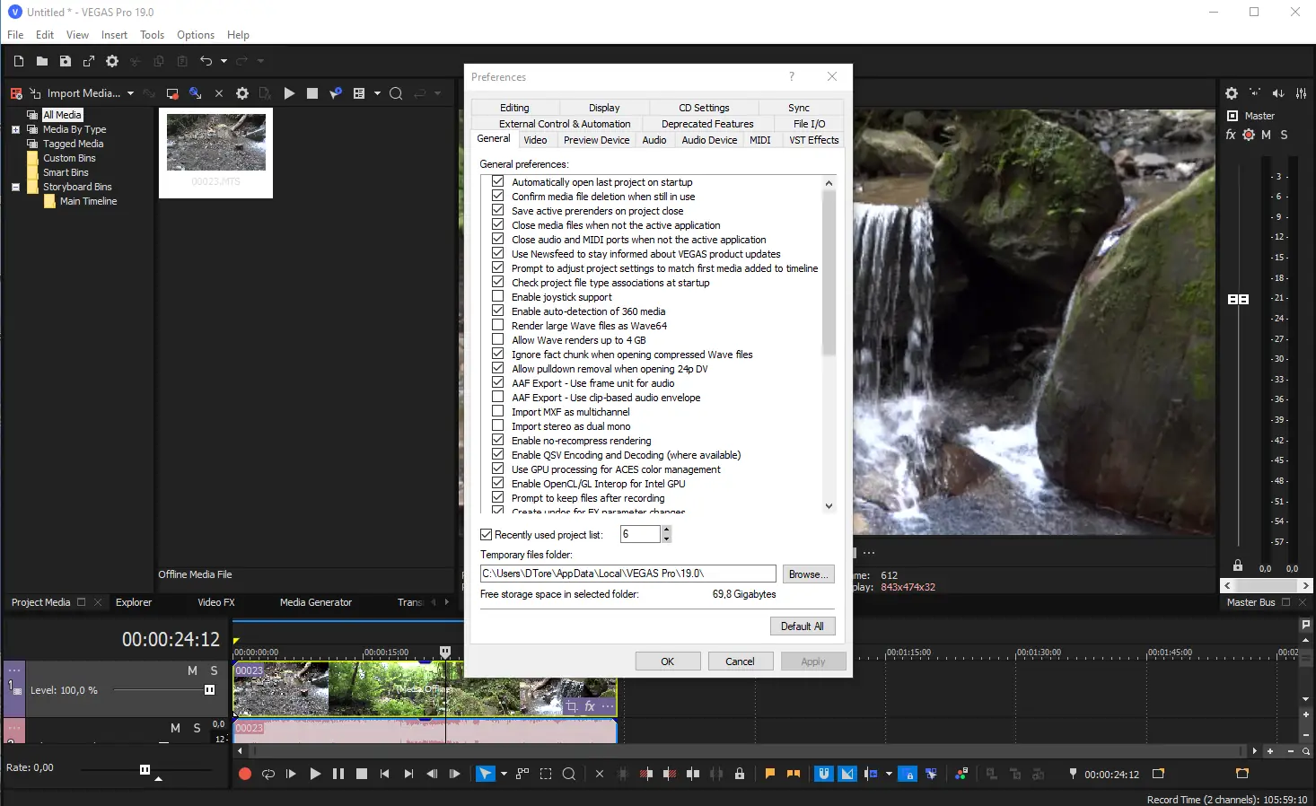 Настройки программы