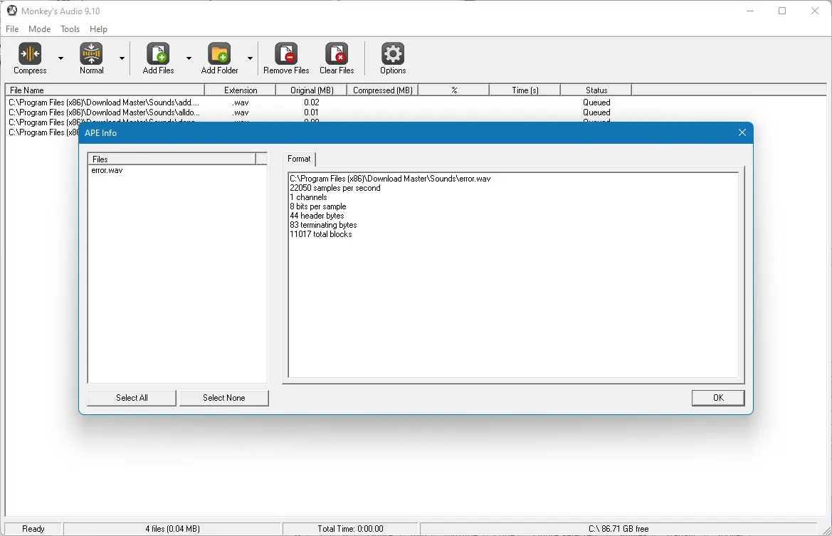 Настройки программы