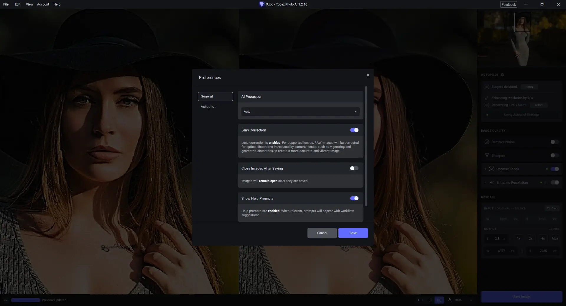 Настройки программы