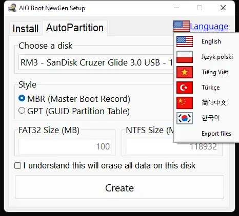Настройки программы