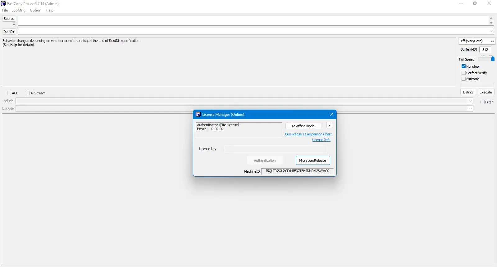 Настройки программы