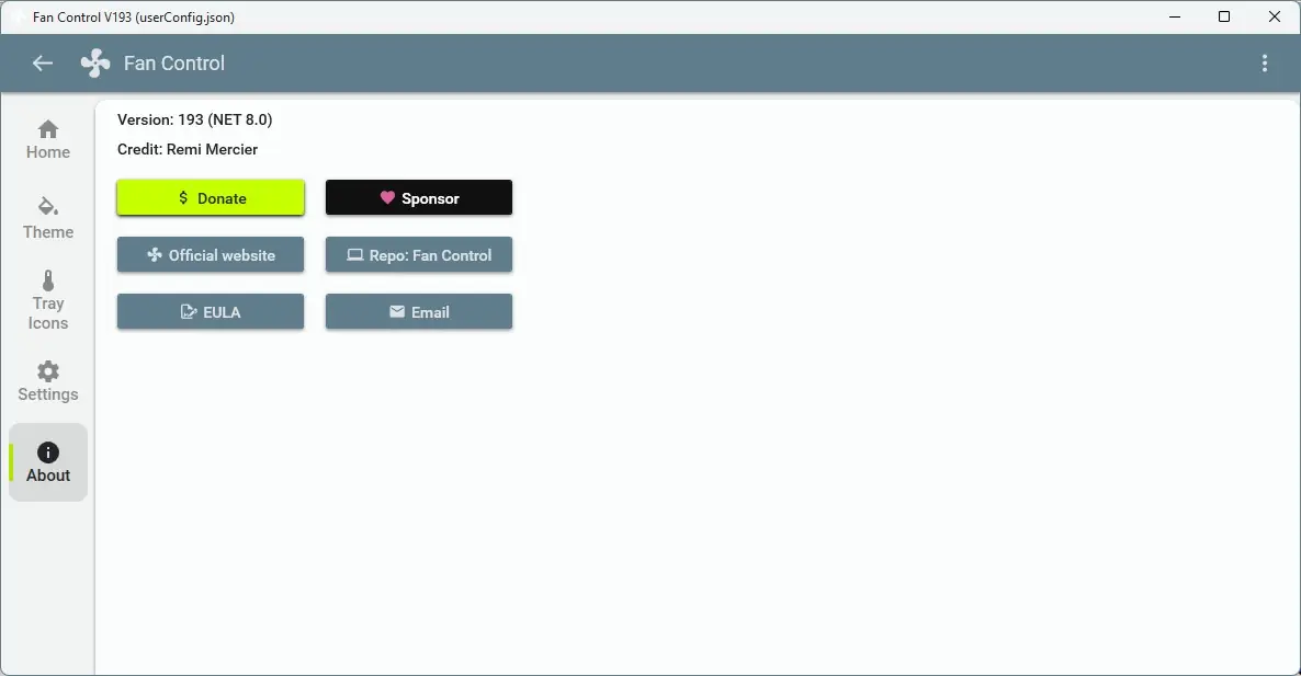 Настройки программы