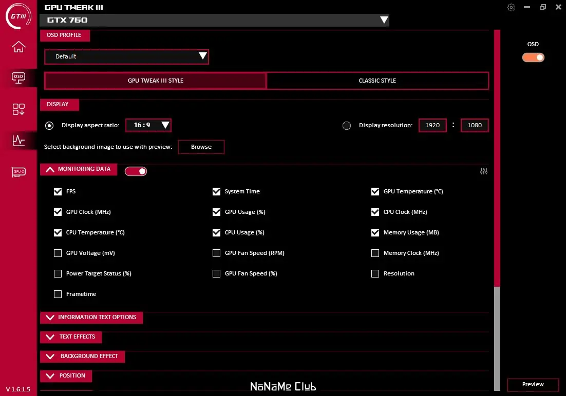 Настройки программы
