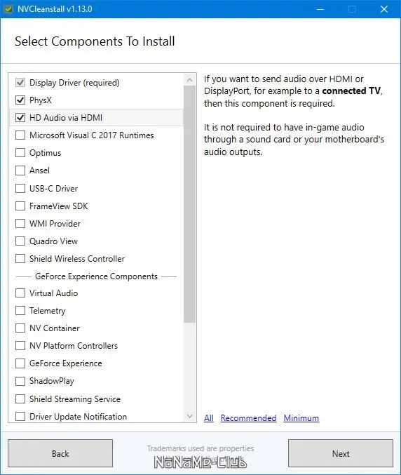 Настройки программы