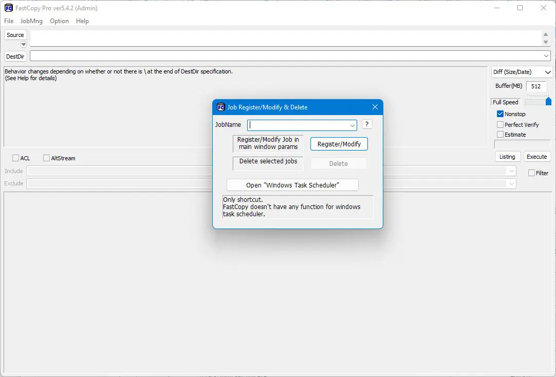 Настройки программы
