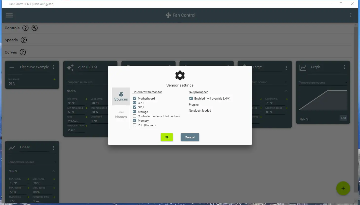 Настройки программы