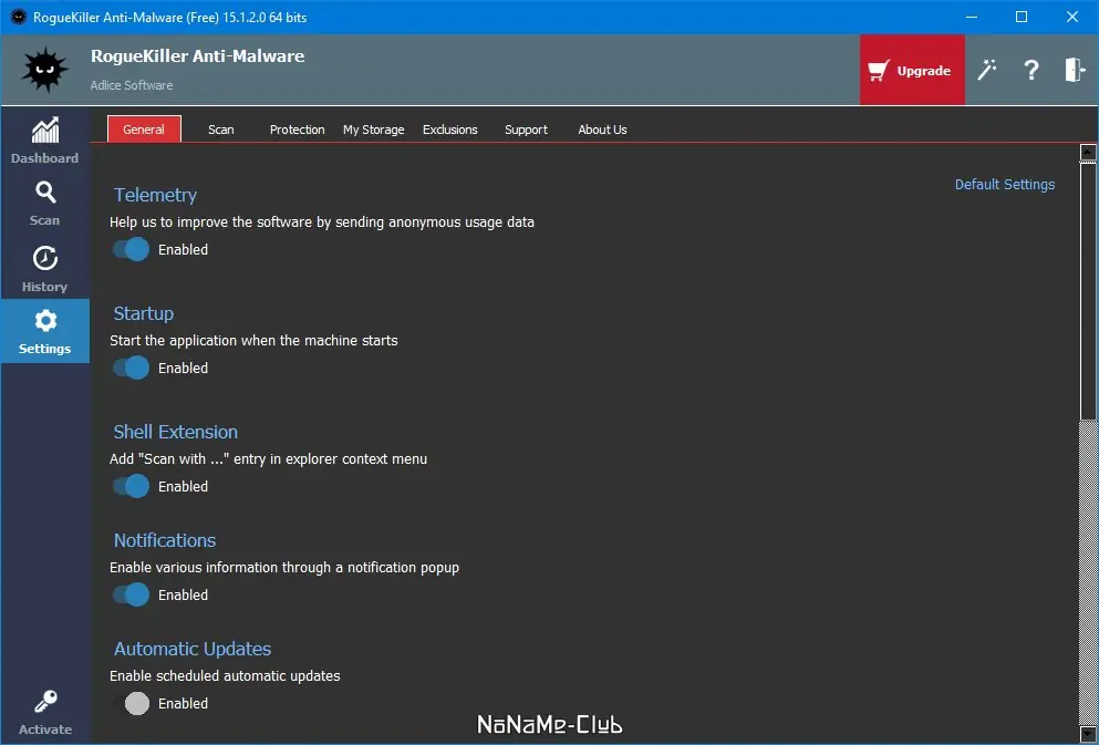Настройки программы