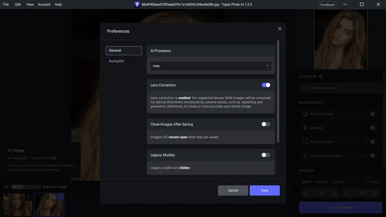 Настройки программы