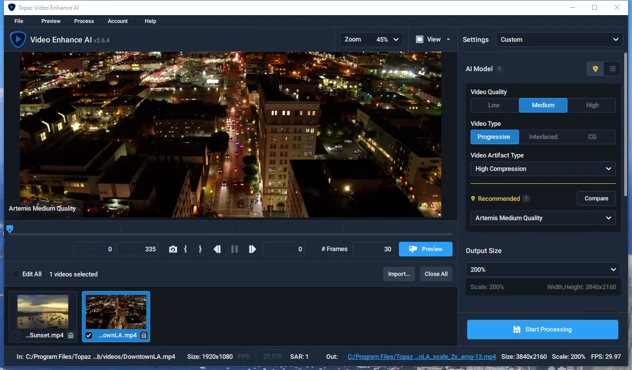 Настройки программы