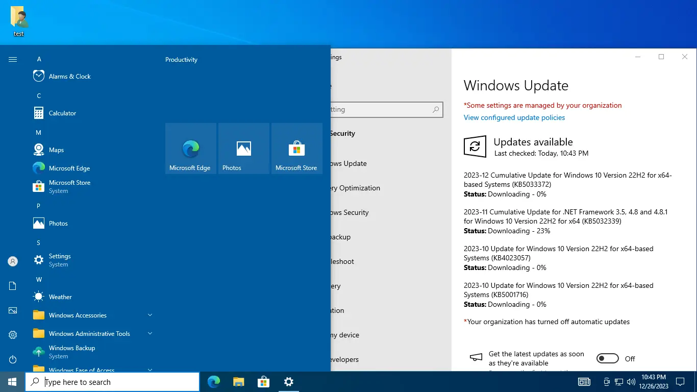 Настройки программы