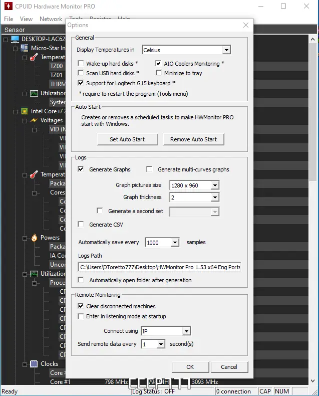 Настройки программы