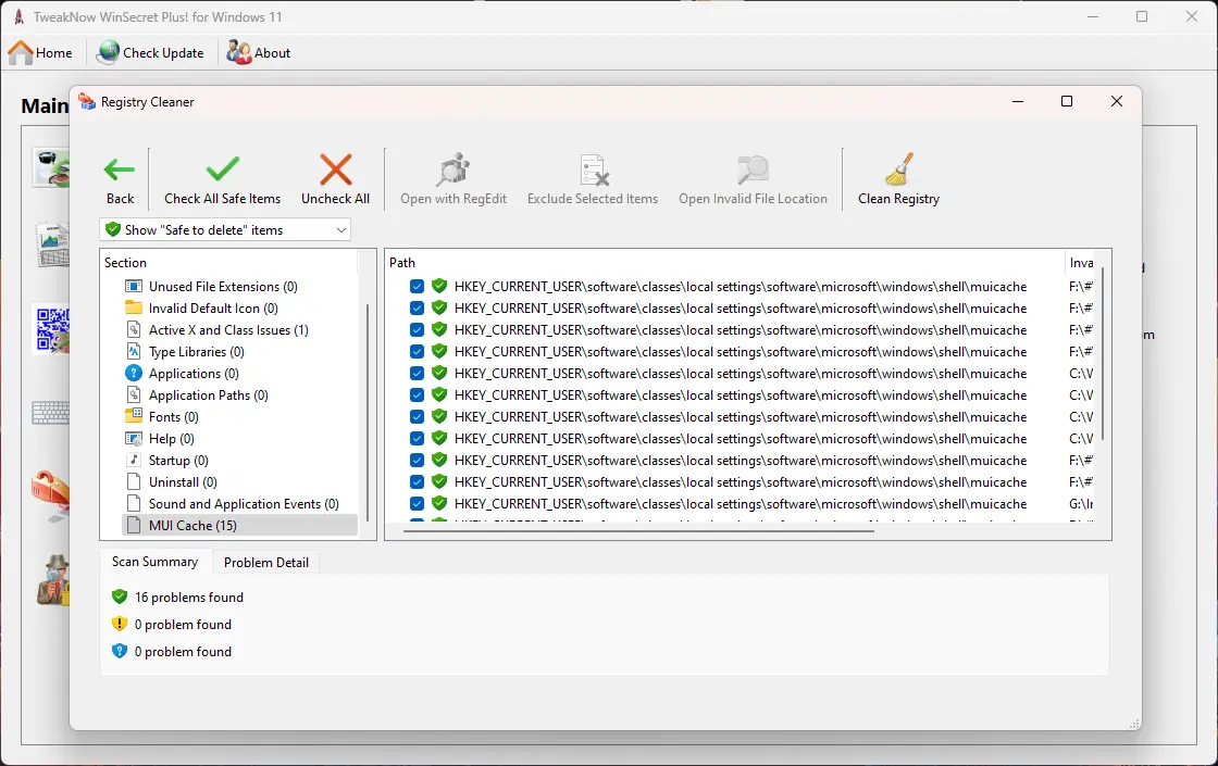 Настройки программы