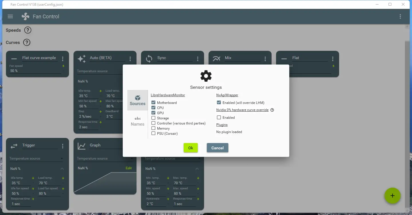 Настройки программы