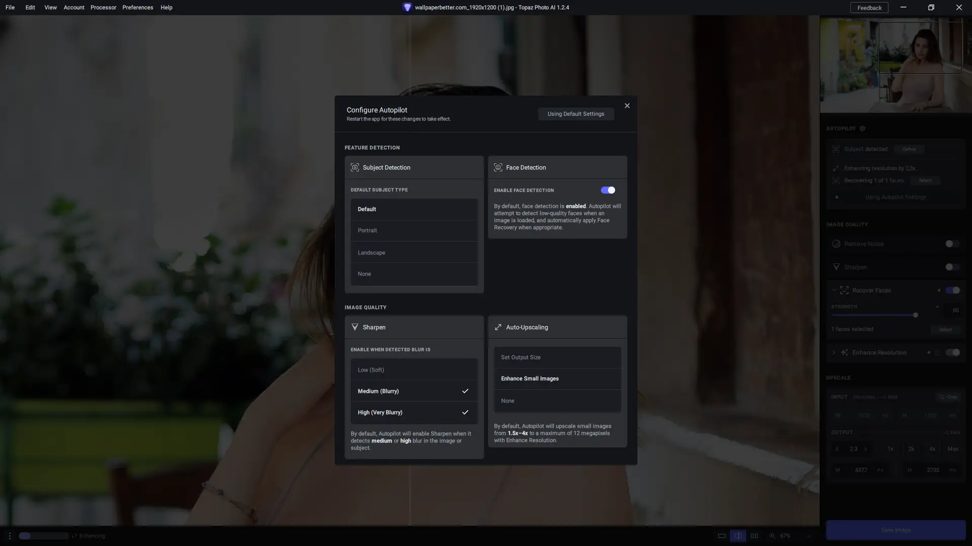 Настройки программы