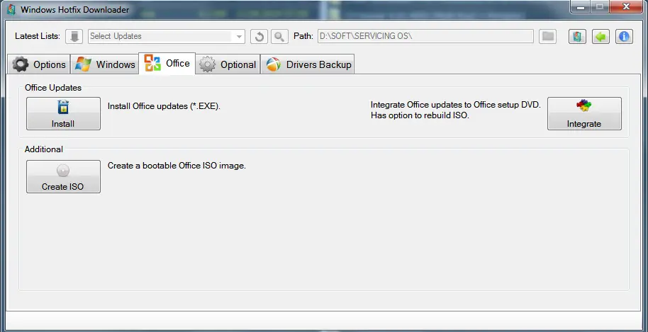 Настройки программы