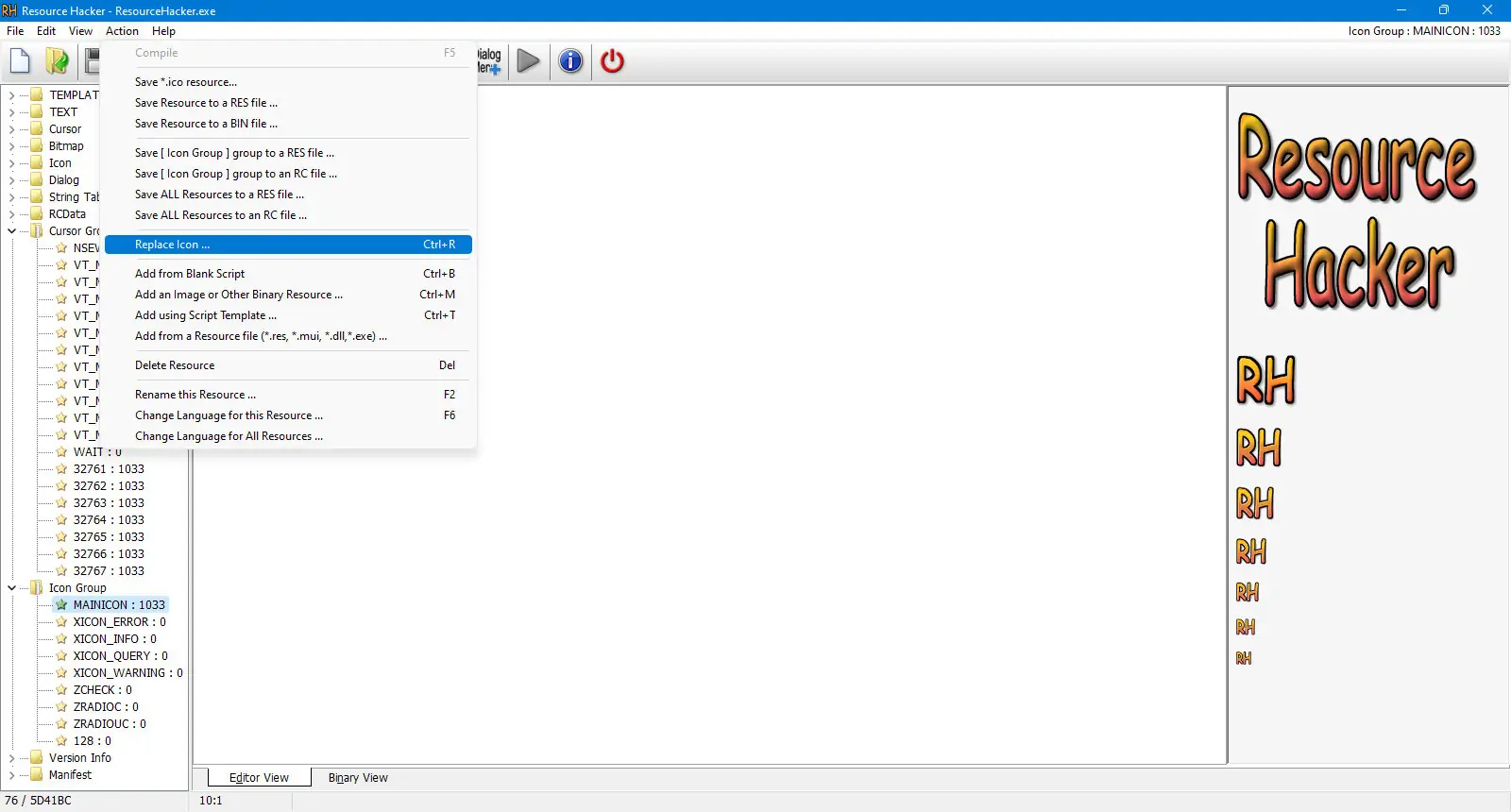 Настройки программы