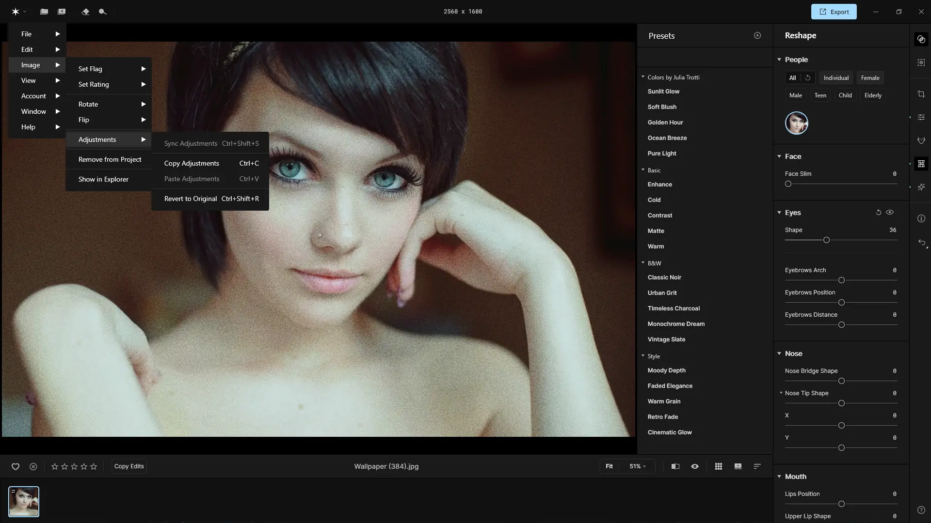 Настройки программы