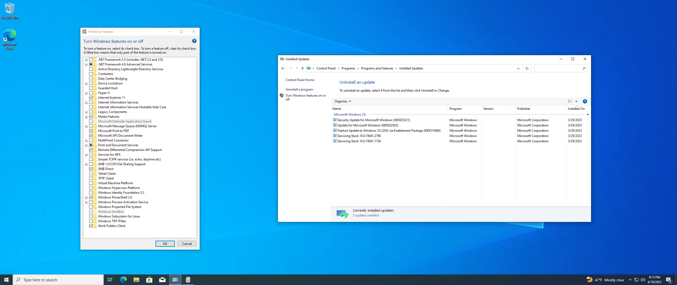 Настройки программы