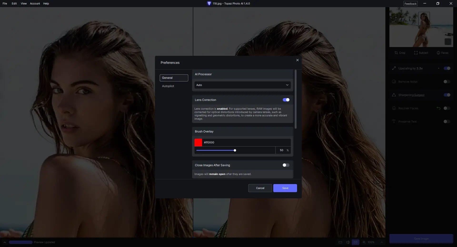 Настройки программы