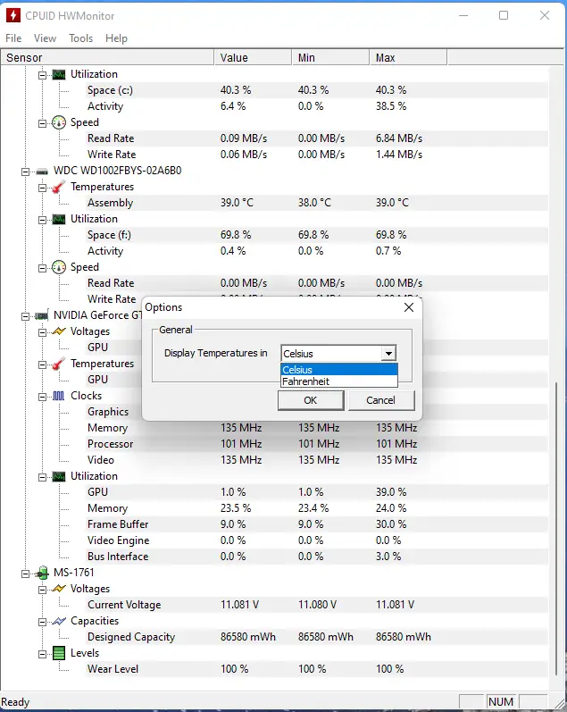 Настройки программы