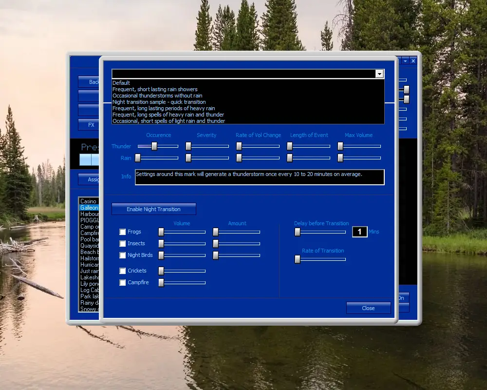 Настройки программы