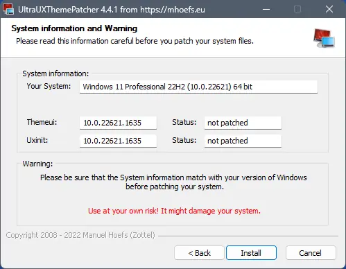 Настройки программы