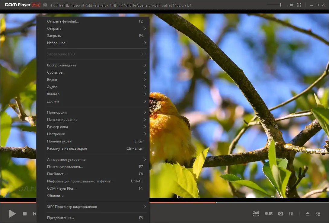 Настройки программы