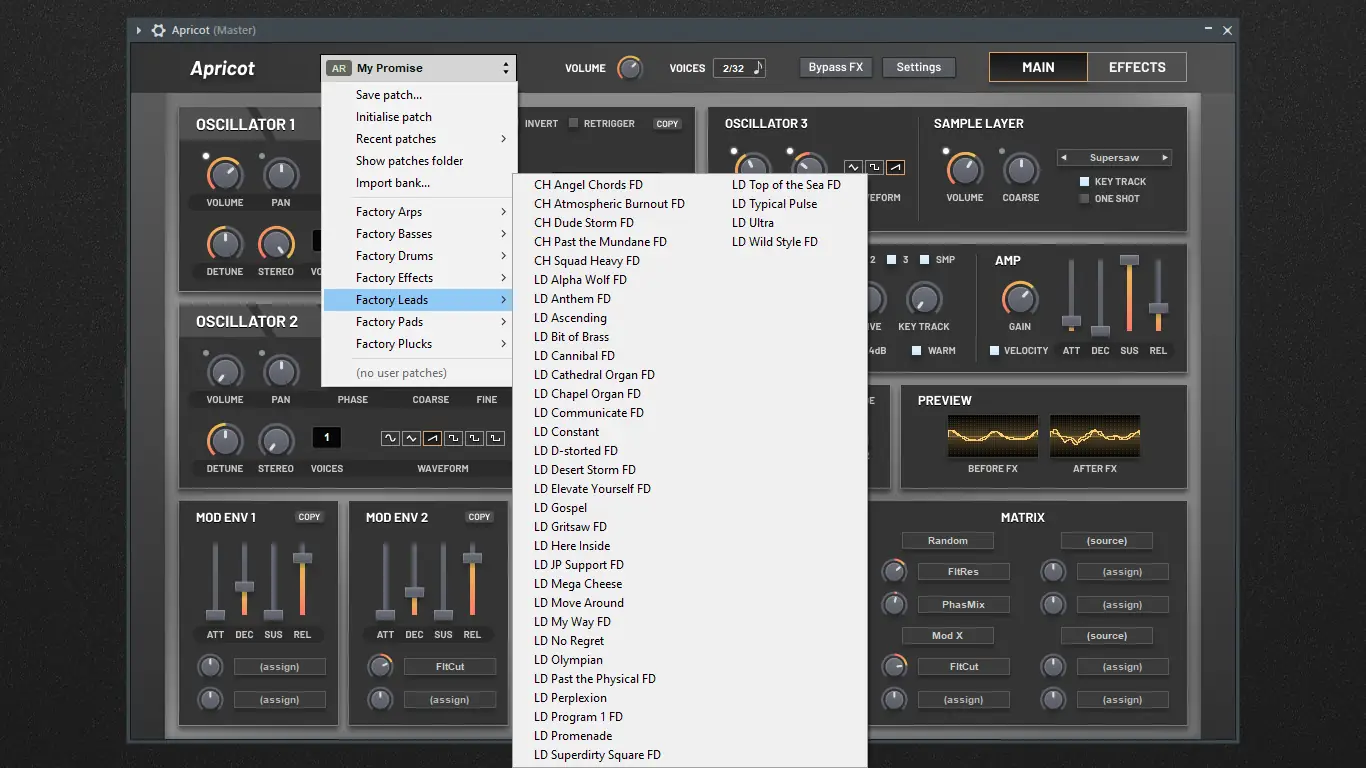 Настройки программы